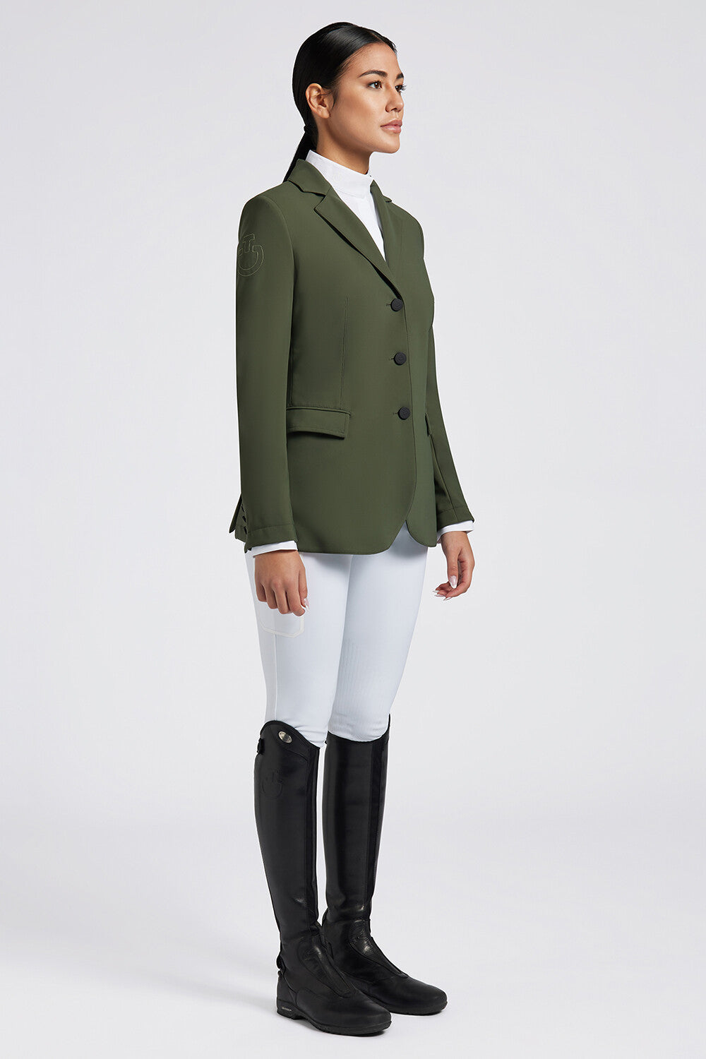 Veston de concours pour femme en Jersey- Hunter | Cavalleria Toscana