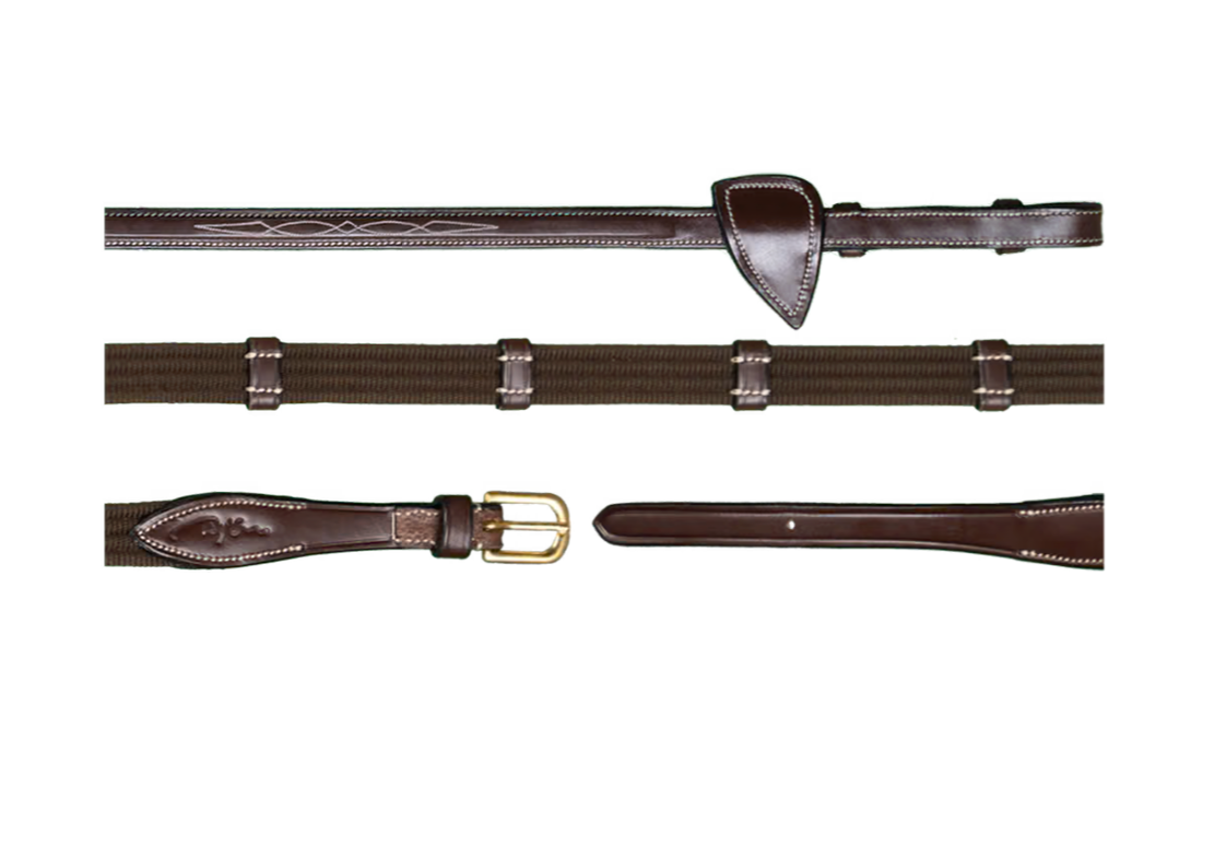 5/8" Cloth Reins with 9 Stops | Kentucky Horsewear