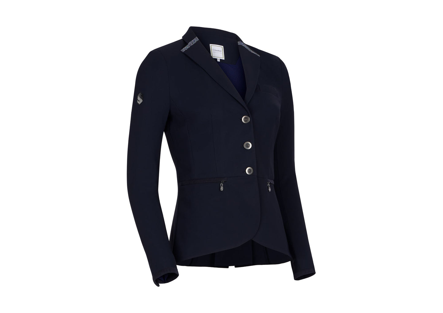 Samshield Victorine Crystal Fabric Show Jacket - Mavi Equestrian