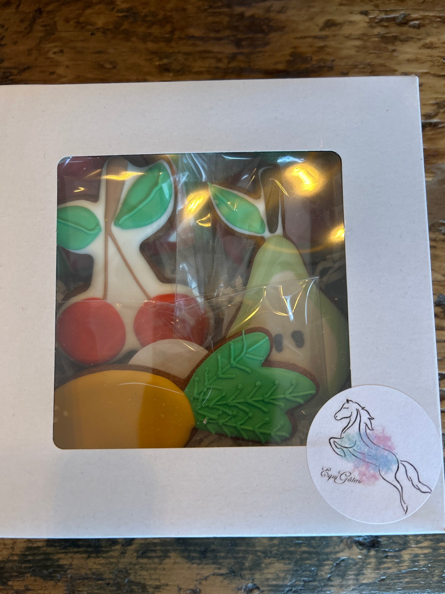 Boîte de biscuits de fruits | EquiGâterie