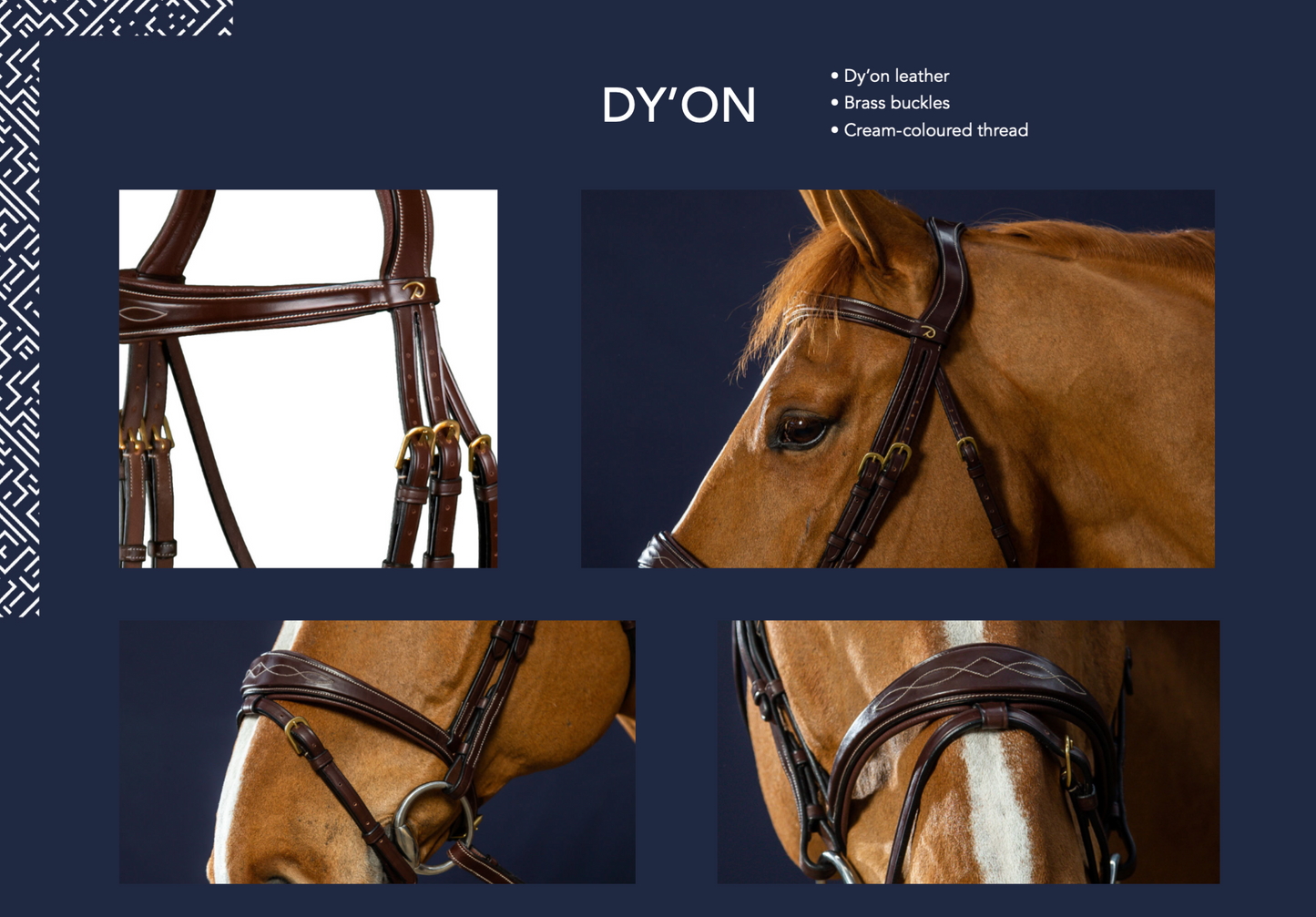 Bridle Combined Noseband | Dy'on Collection US jumping