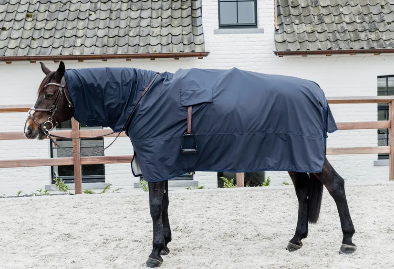 Hurricane Horse Raincoat with Stirrup Inserts | Kentucky Horsewear