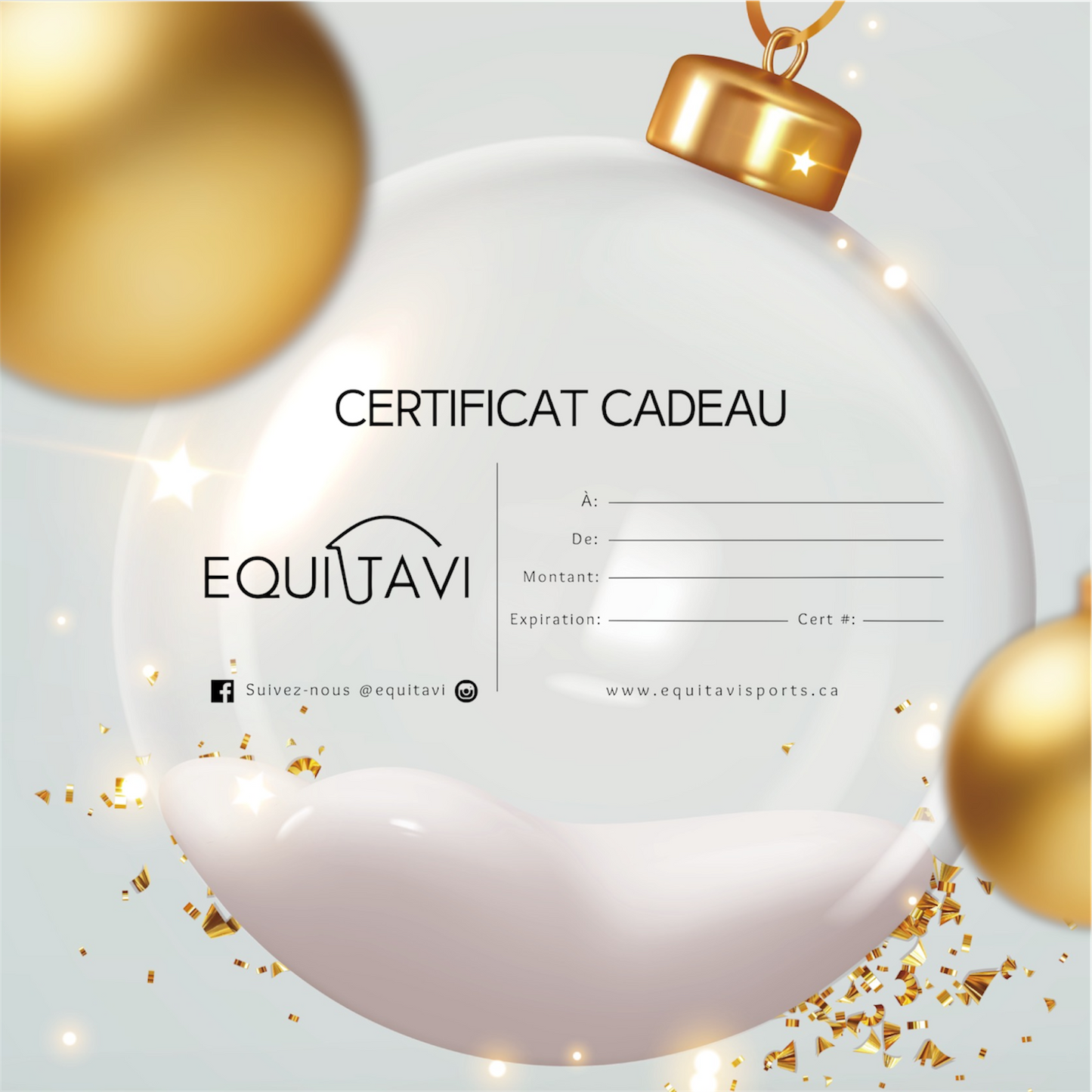 Certificat cadeau |Equitavi