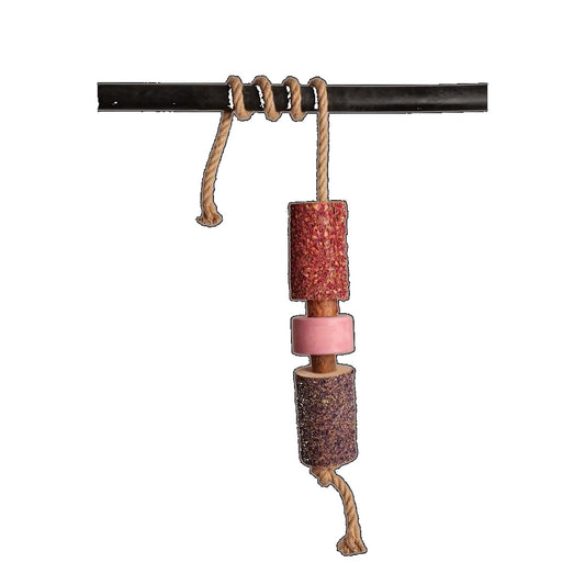 Jouet en bois relaxant pour cheval avec pierre à sel | Kentucky Horsewear