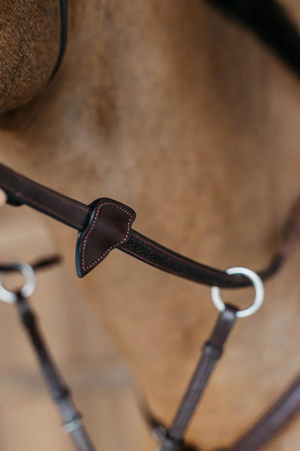 1/2" Rubber Reins with 7 Stops and Braided Finish | DY'ON NEW ENGLISH COLLECTION